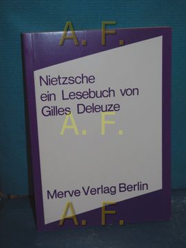 portada Nietzsche: Ein Lesebuch Von. Aus d. Franz. Von Ronald Voullié / Internationale Marxistische Diskussion 84 (en Alemán)
