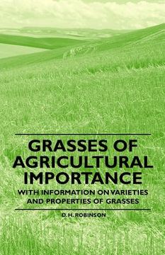 portada grasses of agricultural importance - with information on varieties and properties of grasses (en Inglés)
