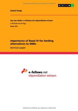 portada Importance of Basel III for lending alternatives to SMEs