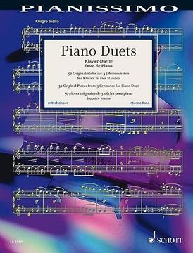 portada Piano Duets (50 Pièces Célèbres Arrangées par Monika Twelsiek) --- Piano 4 Mains