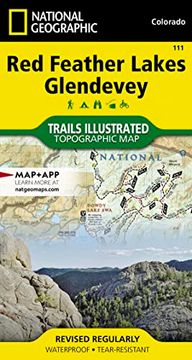 portada Red Feather Lakes, Glendevey map (National Geographic Trails Illustrated Map, 111) (en Inglés)