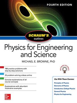 portada Schaum's Outline of Physics for Engineering and Science, Fourth Edition (Schaum's Outlines) (en Inglés)