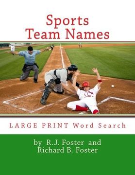 portada Sports Team Names: Large Print Word Search