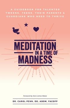 portada Meditation in a Time of Madness: A Guidebook for Talented Tweens, Teens, Their Parents & Guardians Who Need to Thrive (in English)