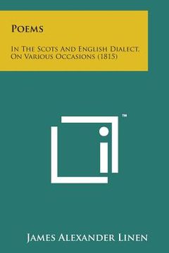 portada Poems: In the Scots and English Dialect, on Various Occasions (1815) (en Inglés)
