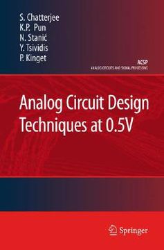 portada analog circuit design techniques at 0.5v (en Inglés)