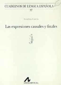 portada Las expresiones causales y finales (j) (Cuadernos de lengua española)
