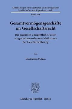 portada Gesamtverm? Gensgesch? Fte im Gesellschaftsrecht (in German)