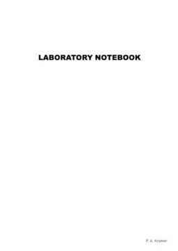 portada Laboratory Notebook