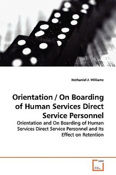 portada orientation / on boarding of human services direct service personnel (en Inglés)