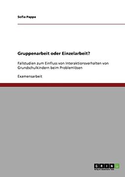 portada Gruppenarbeit oder Einzelarbeit? (German Edition)