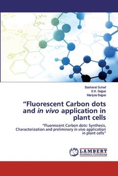 portada "Fluorescent Carbon dots and in vivo application in plant cells (en Inglés)
