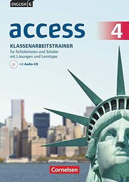 portada English g Access - Allgemeine Ausgabe: Band 4: 8. Schuljahr - Klassenarbeitstrainer mit Audio-Cd, Lösungen Online und Lerntipps