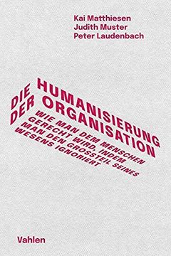 portada Die Humanisierung der Organisation (en Alemán)