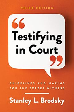 portada Testifying in Court: Guidelines and Maxims for the Expert Witness (en Inglés)