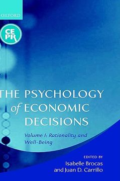 portada the psychology of economic decisions (en Inglés)