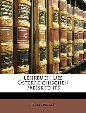 portada Lehrbuch Des Osterreichischen Pressrechts (in German)