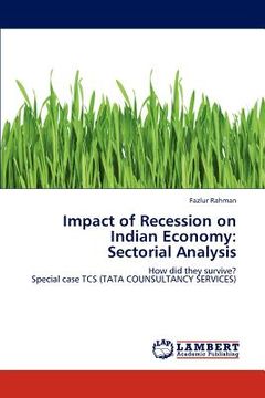 portada impact of recession on indian economy: sectorial analysis (en Inglés)