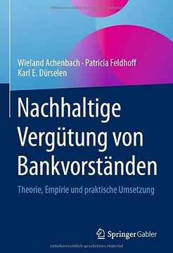 portada Nachhaltige Vergütung von Bankvorständen (en Alemán)