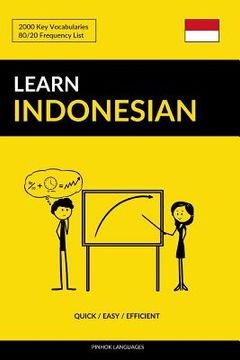 portada Learn Indonesian - Quick / Easy / Efficient: 2000 Key Vocabularies