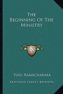 portada the beginning of the ministry