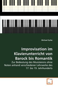 portada Improvisation im Klavierunterricht von Barock bis Romantik
