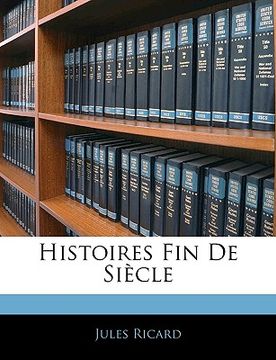 portada Histoires Fin De Siècle (in French)