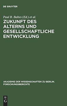 portada Zukunft des Alterns und Gesellschaftliche Entwicklung (in German)