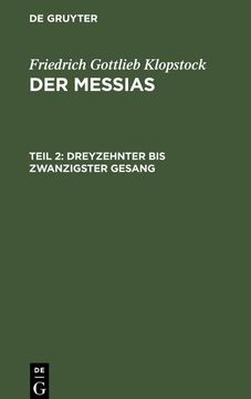 portada Dreyzehnter bis Zwanzigster Gesang (in German)