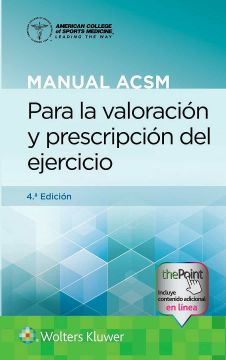 portada Manual ACSM Para La Valoración Y Prescripción del Ejercicio (in Spanish)