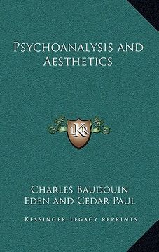 portada psychoanalysis and aesthetics (en Inglés)