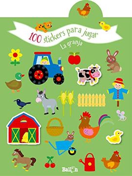 1 Juego Libros Pegatinas Niños 2 4 Años Tema ( Vida Granja) - Temu