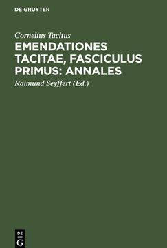 portada Emendationes Tacitae, Fasciculus Primus: Annales (en Latin)