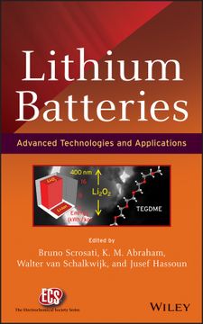 portada Lithium Batteries: Advanced Technologies and Applications (en Inglés)