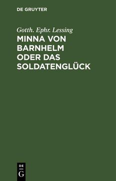 portada Minna von Barnhelm Oder das Soldatenglück (en Alemán)