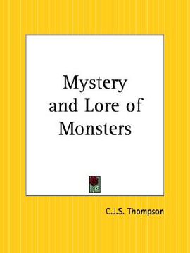 portada mystery and lore of monsters (en Inglés)