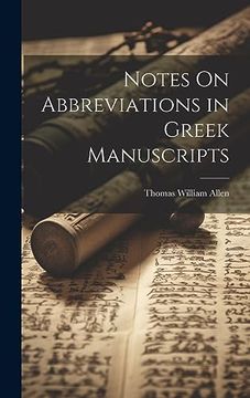 portada Notes on Abbreviations in Greek Manuscripts