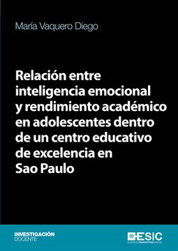 portada Relacion Entre Inteligencia Emocional y Rendimiento Academic (in Spanish)