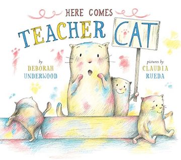portada Here Comes Teacher cat (en Inglés)