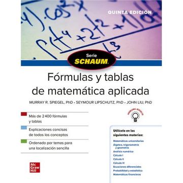portada Schaum Formulas y Tablas de Matematica Aplicada