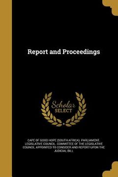 portada Report and Proceedings (en Inglés)