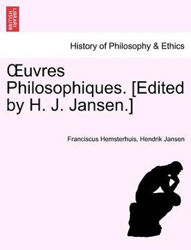portada uvres philosophiques. [edited by h. j. jansen.] tome premier (en Inglés)