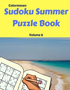 portada Sudoku Summer Puzzle Book Volume 6: 200 Puzzles (Sudoku Summer Puzzle Books) 