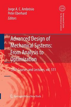 portada advanced design of mechanical systems: from analysis to optimization (en Inglés)