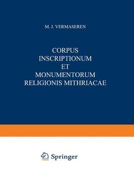 portada Corpus Inscriptionum Et Monumentorum Religionis Mithriacae (en Inglés)