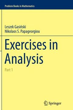 portada Exercises in Analysis: Part 1 (en Inglés)