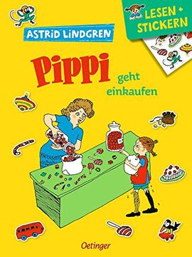 portada Pippi Geht Einkaufen: Lesen und Stickern (en Alemán)
