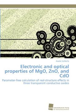 portada Electronic and Optical Properties of Mgo, Zno, and CDO