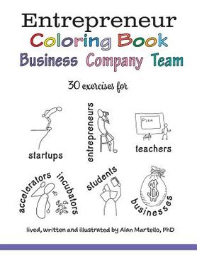 portada Entrepreneur Coloring Book: Business, Company, Team (en Inglés)