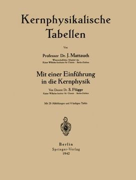 portada Kernphysikalische Tabellen: Mit einer Einführung in die Kernphysik (German Edition)